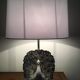 Ceramic peacock lamp from the 70s
