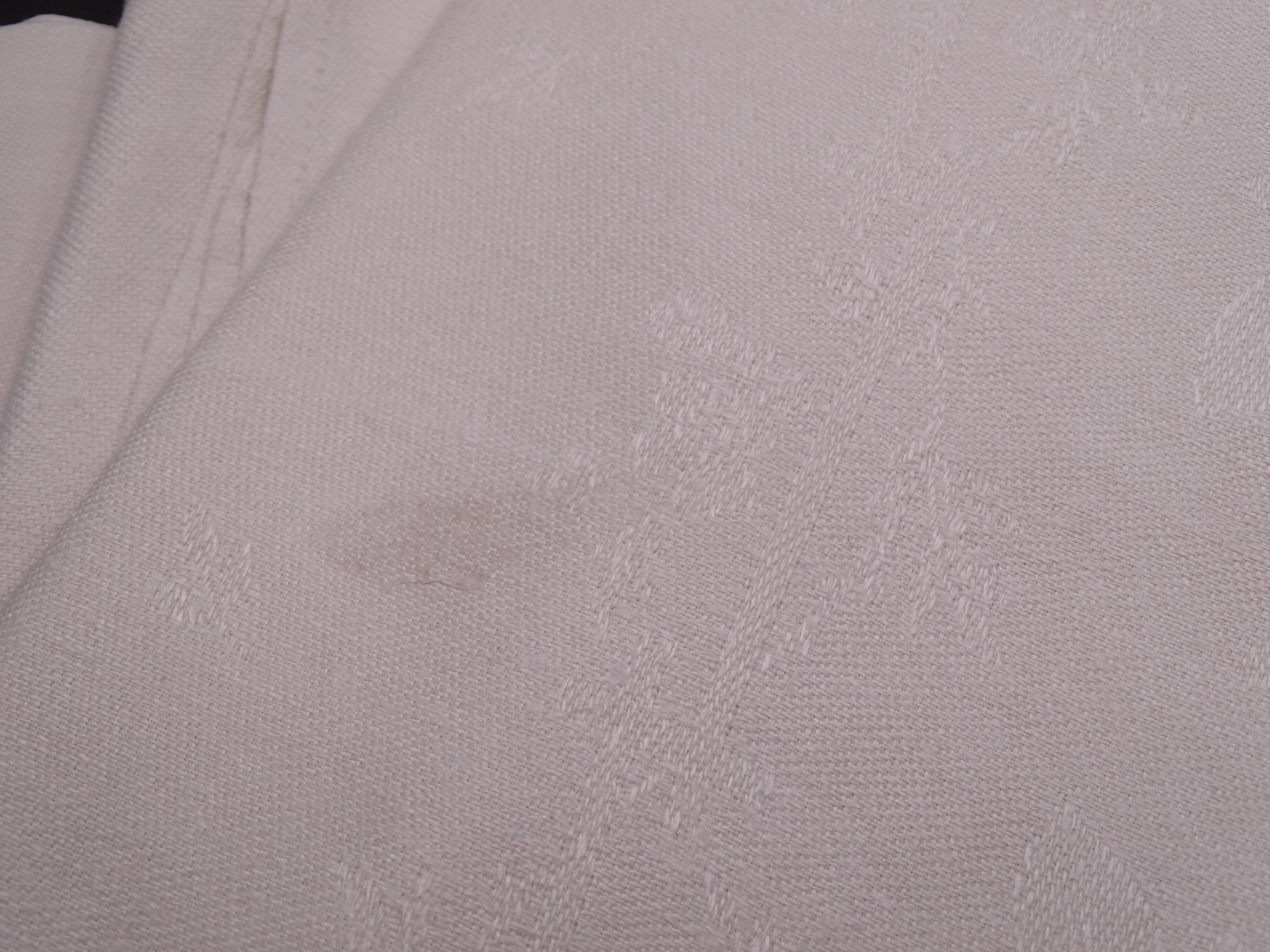 12 monogrammed cotton pad towels AL - Circa 1900