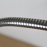 Orange and chrome metal desk lamp