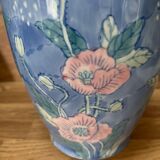 Vintage blue and pink vase