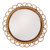 Rattan sun mirror