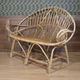 Rattan bench