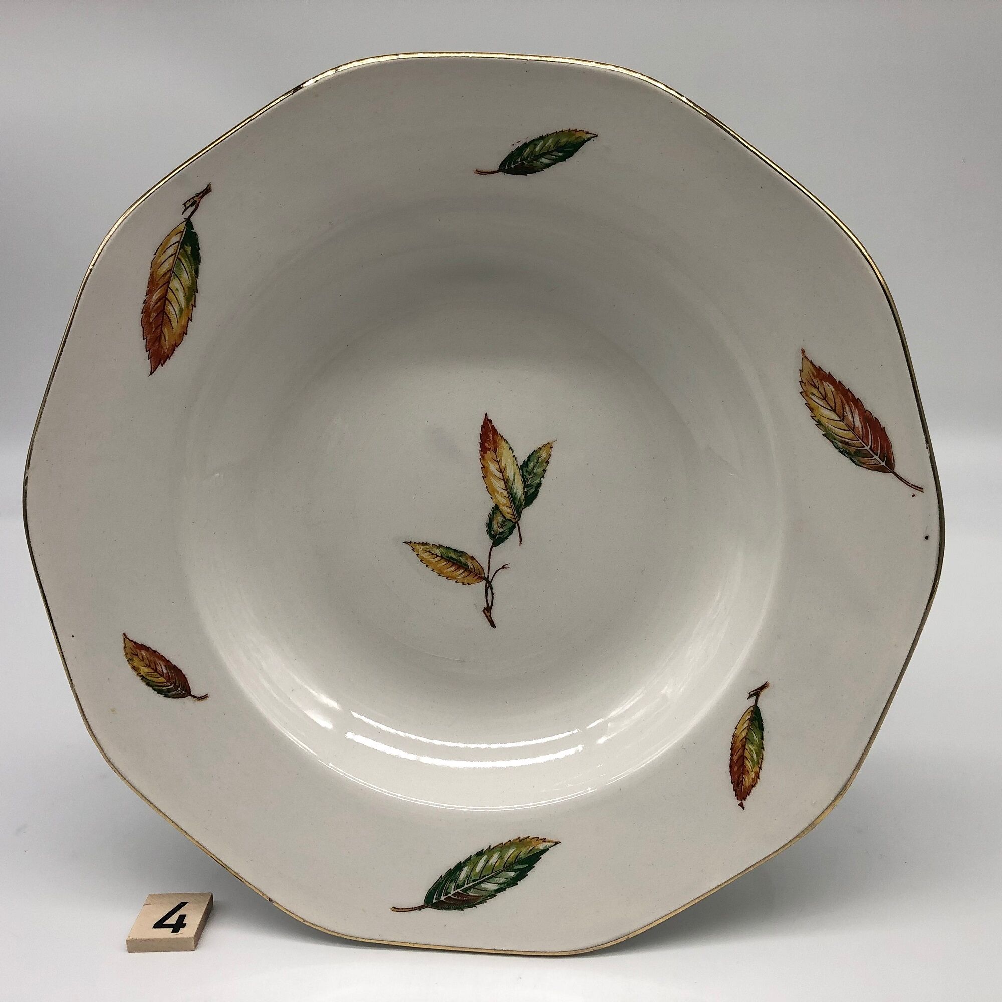 Set of 6 hollow plates "Digoin Sarreguemines / Nemours model"