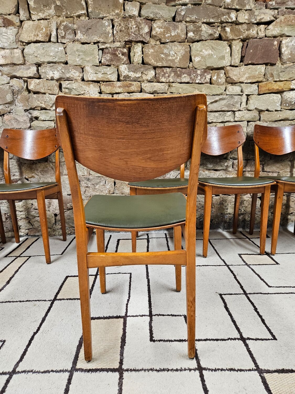 Set of 6 danish chairs 1960