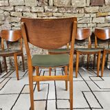 Set of 6 danish chairs 1960