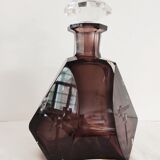 Val Saint Lambert crystal amethyst-coloured carafe