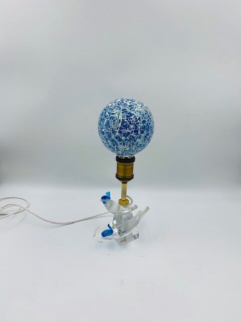 Lalique crystal lamp