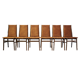 Ensemble de six chaises en hêtre, design danois, années 60, production: Danemark