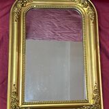 Small mirror of fireplace stucco gilded wood XIX eme 40x55cm