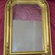 Miroir de cheminée stuc bois dore XIX eme 40x55cm