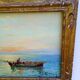 Marine italienne – Huile sur panneau signée Italo Giordani