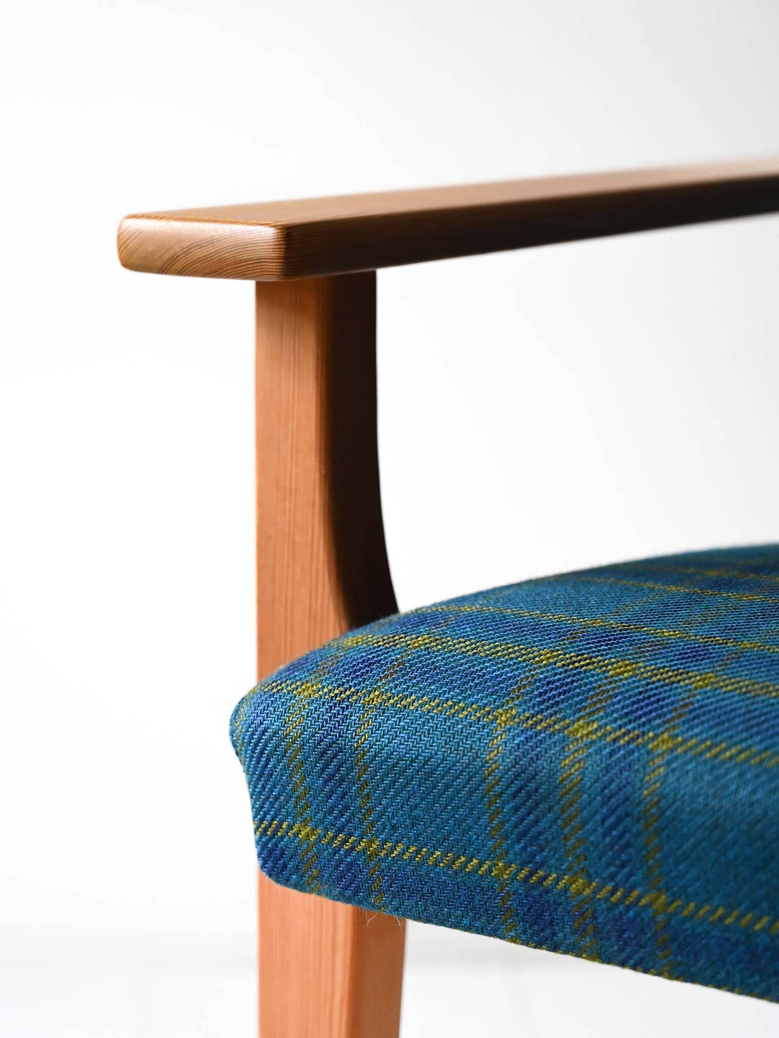 Pair of vintage Bruksbo armchairs, Norway