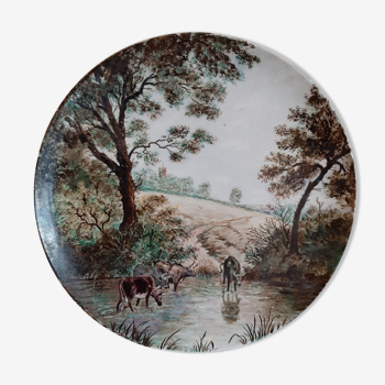 Hand-painted porcelain plate 1881 Howell and James