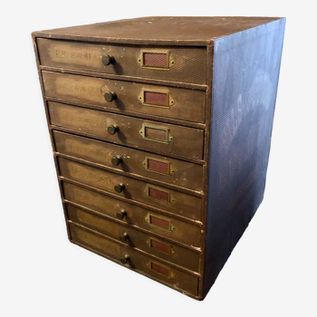 Haberdashery cabinet 8 drawers l.v. and m.f.a paris-lille