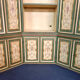 Louis XV Venetian corner bookcase in gilded and lacquered wood circa 1900