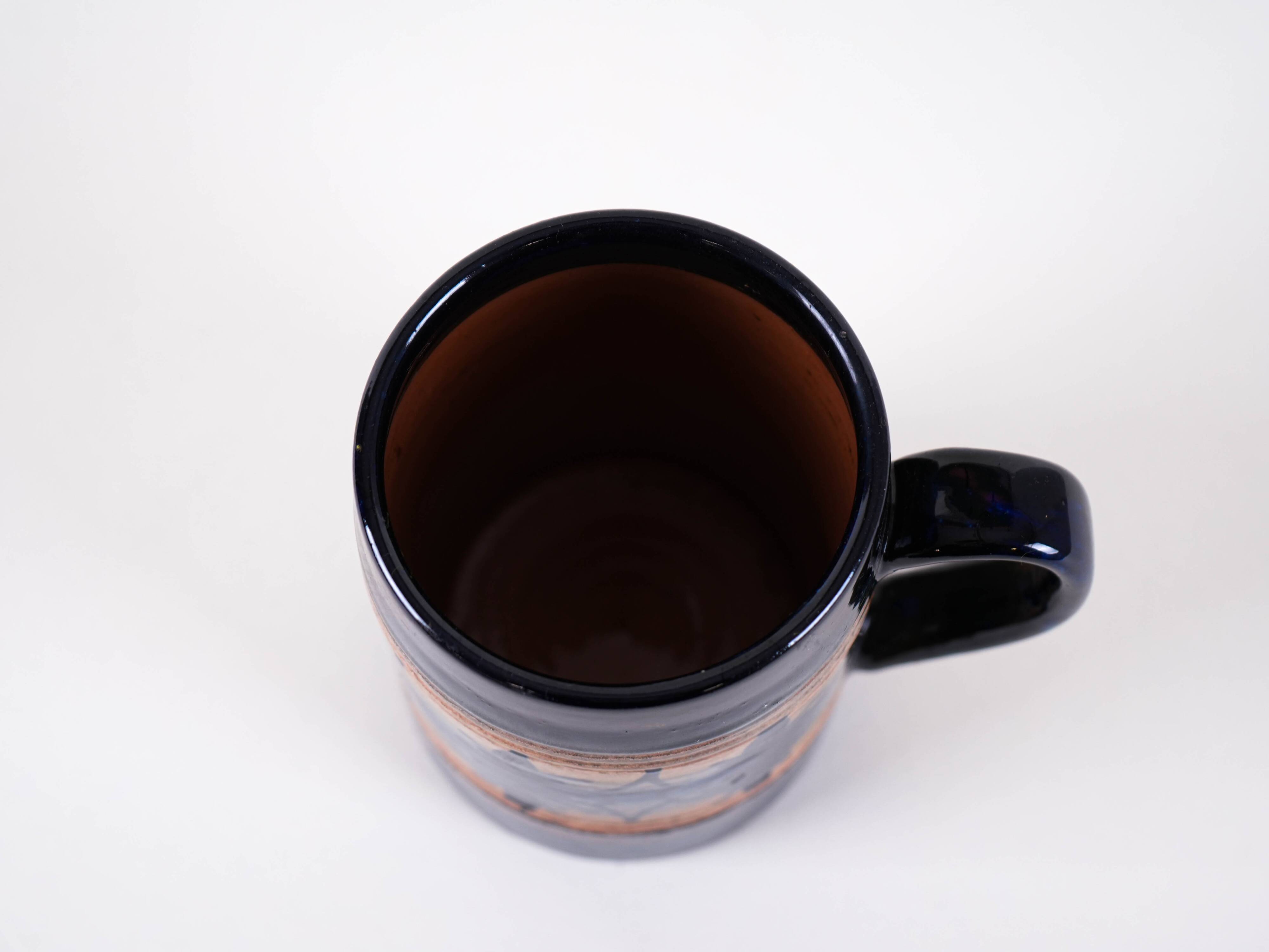 Ceramic beer mug, Danish design, 1970s, made in Denmark