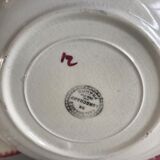 set of 6 hollow plates Longchamp pinks 30-40s
