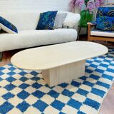 Coffee table in solid wood, 70s style.