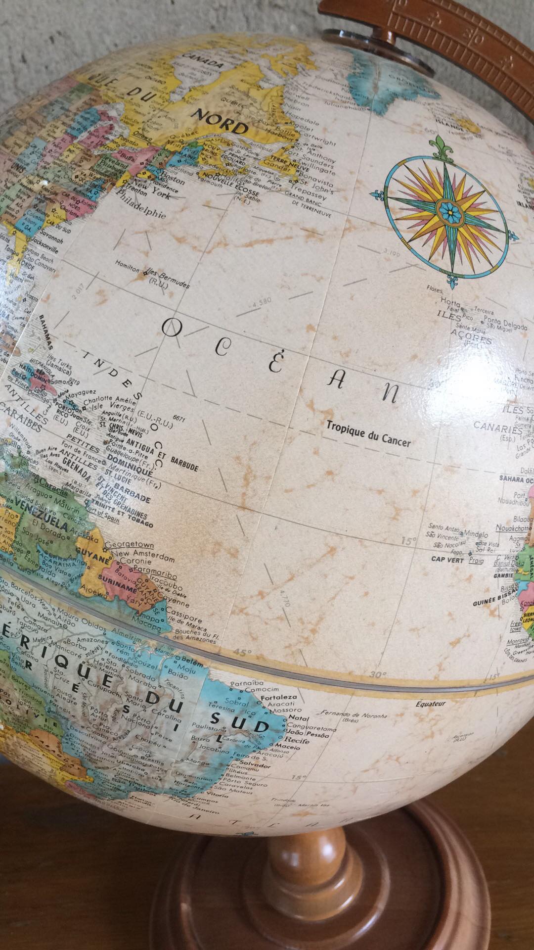Replogle embossed globe