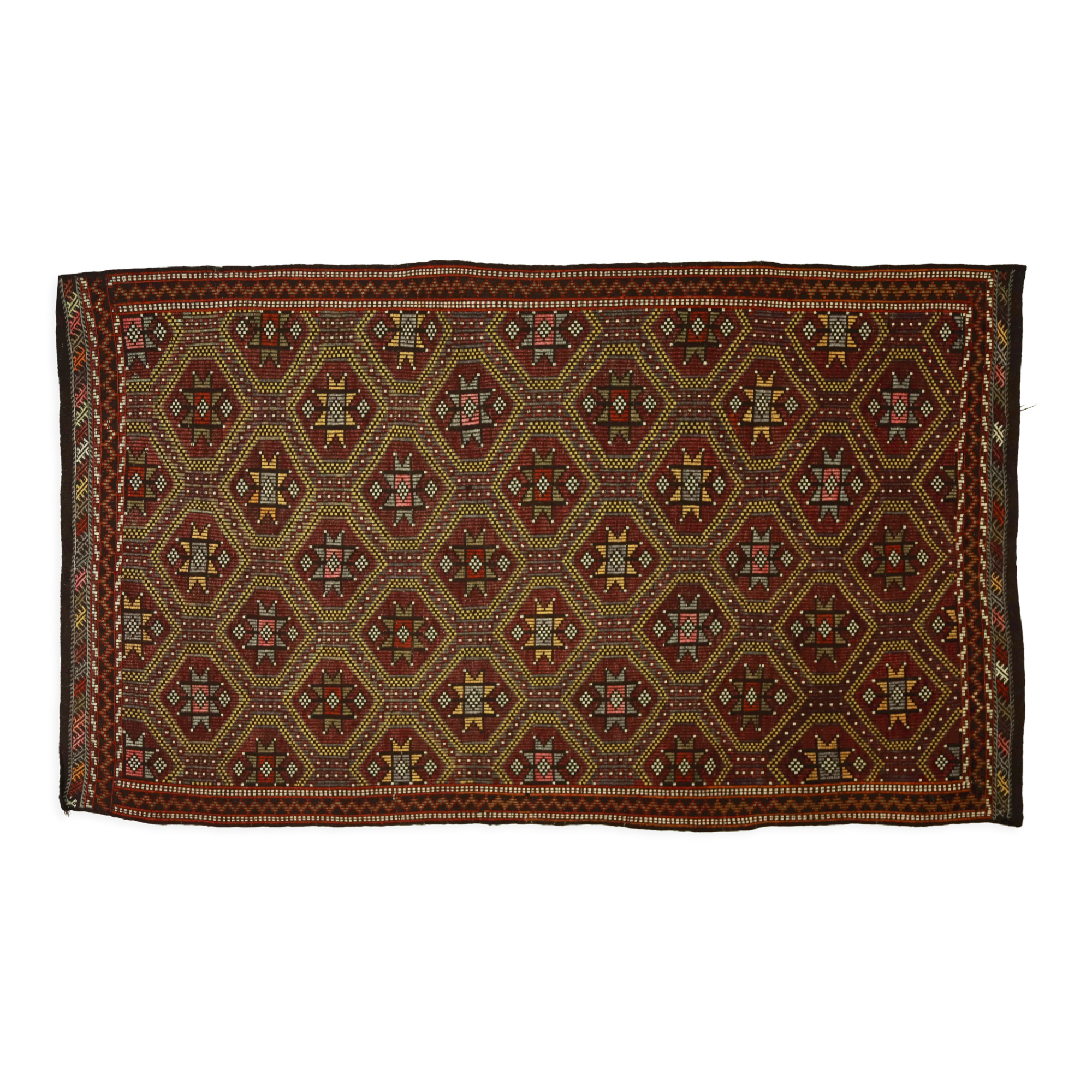 Anatolian handmade kilim rug 303 cm x 175 cm