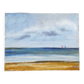 Vintage painting on canvas signed