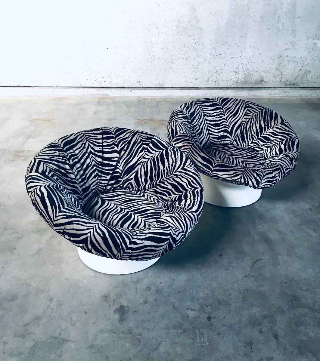 Space Age Krokus Pod Lounge Chairs by Lennart Bender for Dux, Sweden, 1968, Set of 2