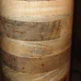 Design column floor lamp in mango wood