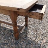 solid oak farmhouse table