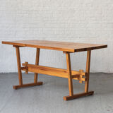 Dining set of 3 in solid oregon pine