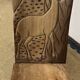 African carved wooden palaver chair