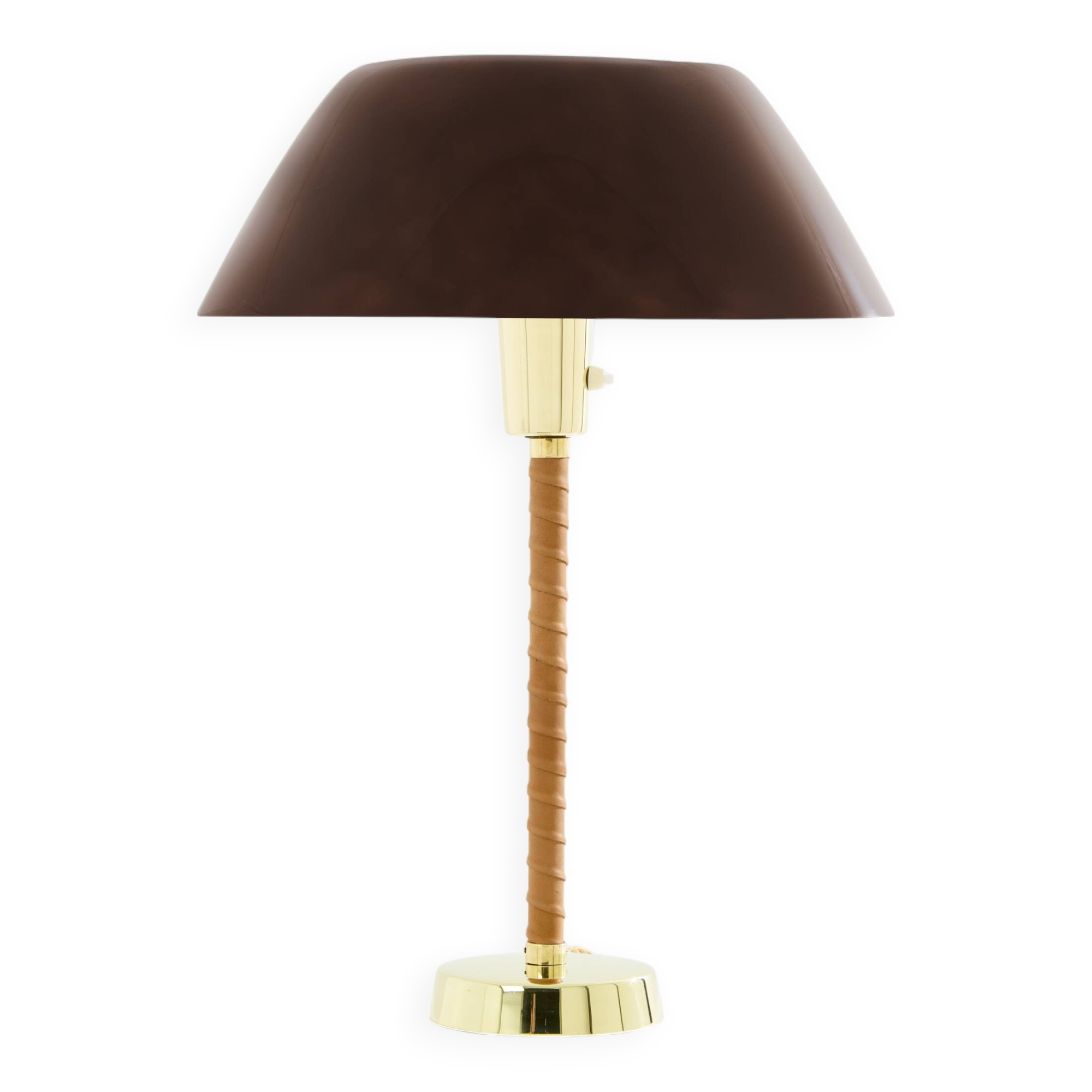 Lisa Johansson-Pape lampe senator laiton et cuir 1950