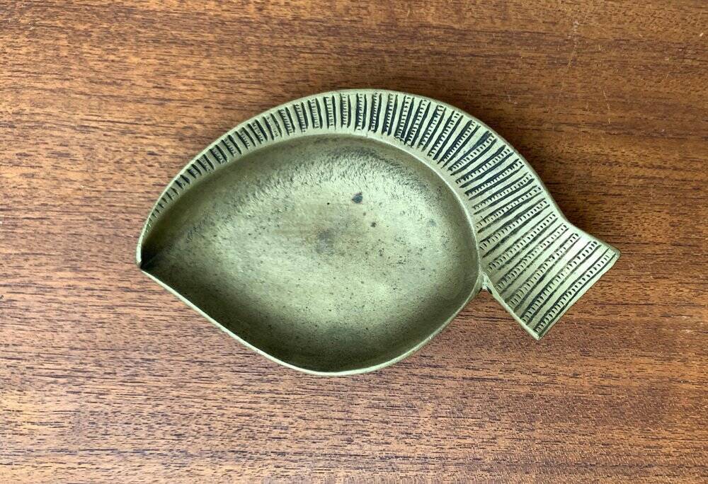 Bronze ashtray from the mid-century, 1950s.