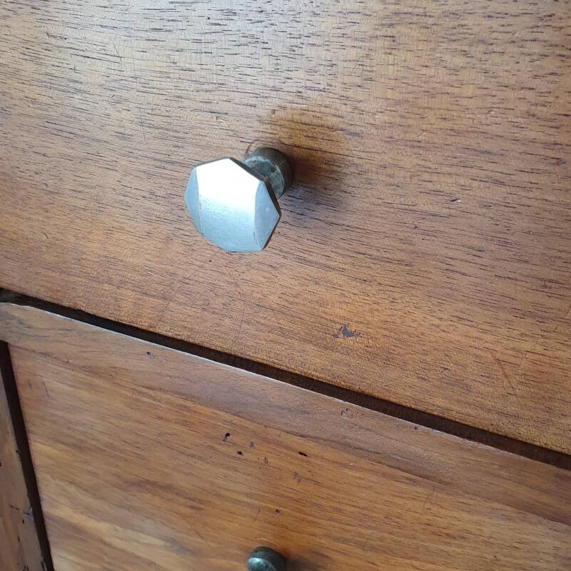 Bureau en chêne et noyer