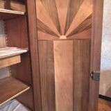 3-door wardrobe with burr walnut decor