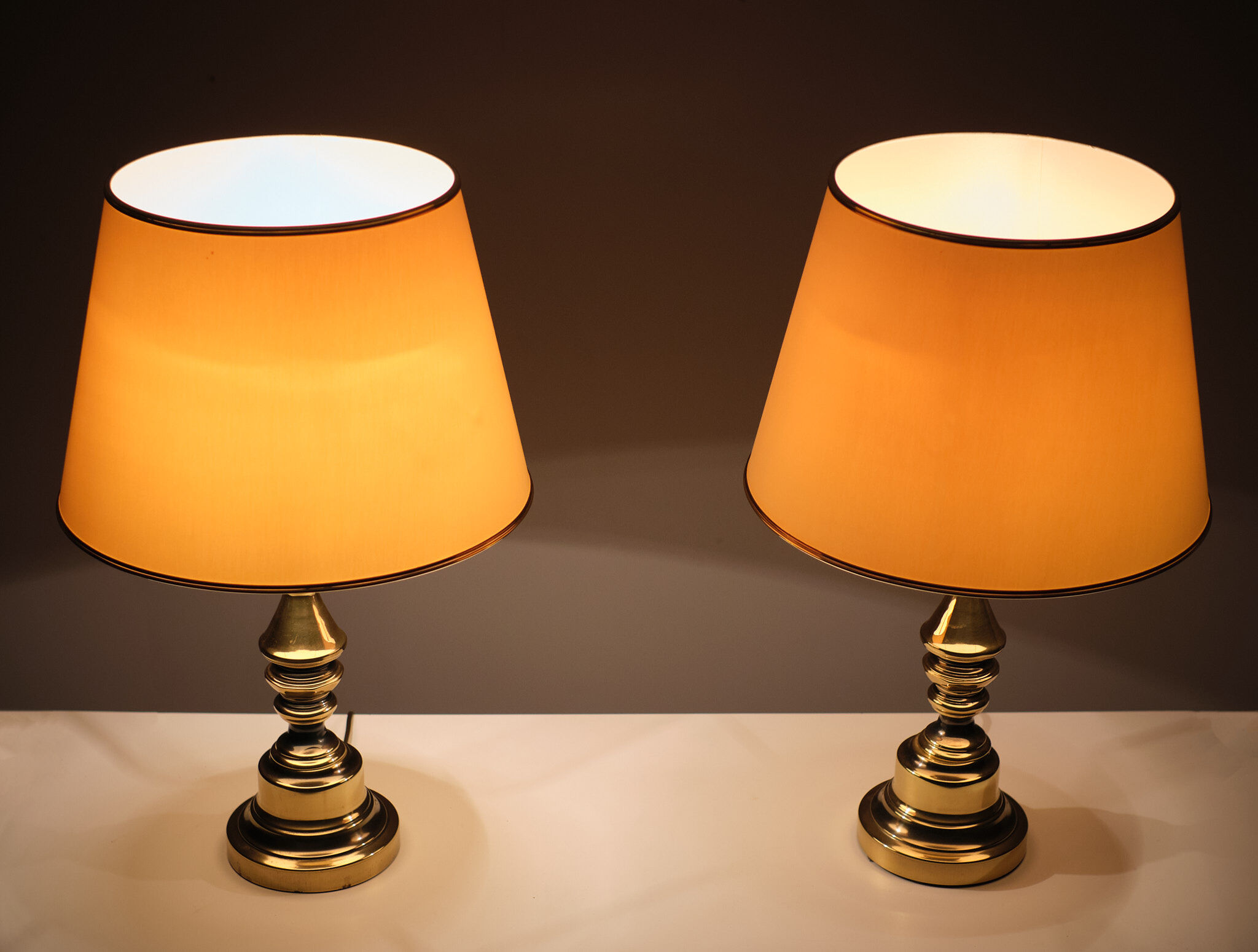 Table lamps, USA, 1970s, set of 2