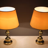 Table lamps, USA, 1970s, set of 2