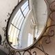 Brass witch mirror