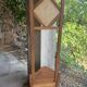 Coat rack / coat stand and umbrella stand in olive wood