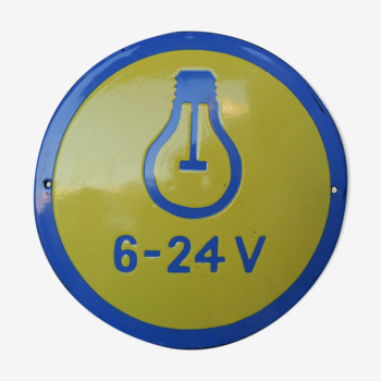 Russian factory signage enamelled plate