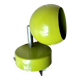 Small vintage metal spotlight in anis green/khaki color.