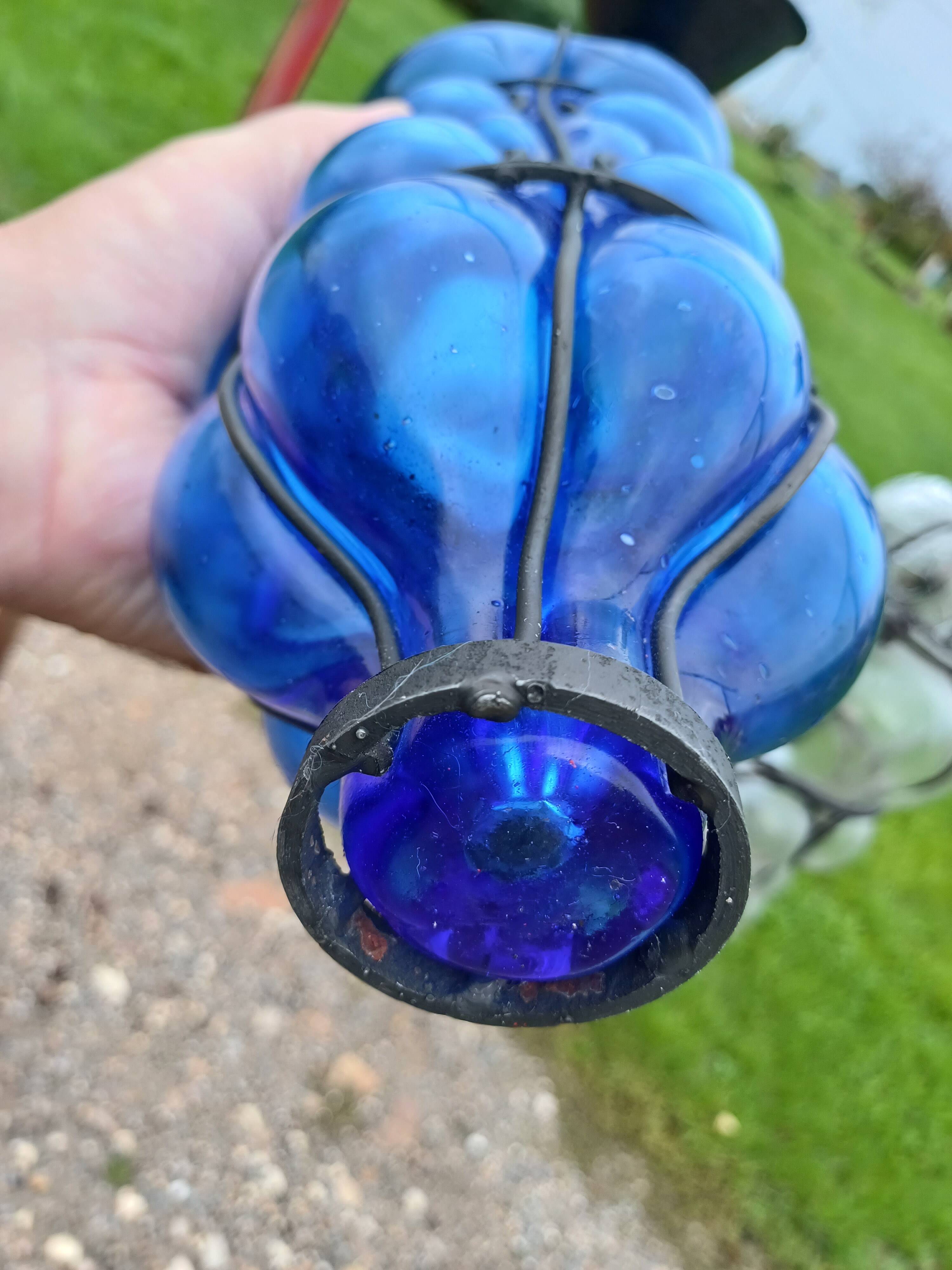 Pair of Blown Glass Suspensions