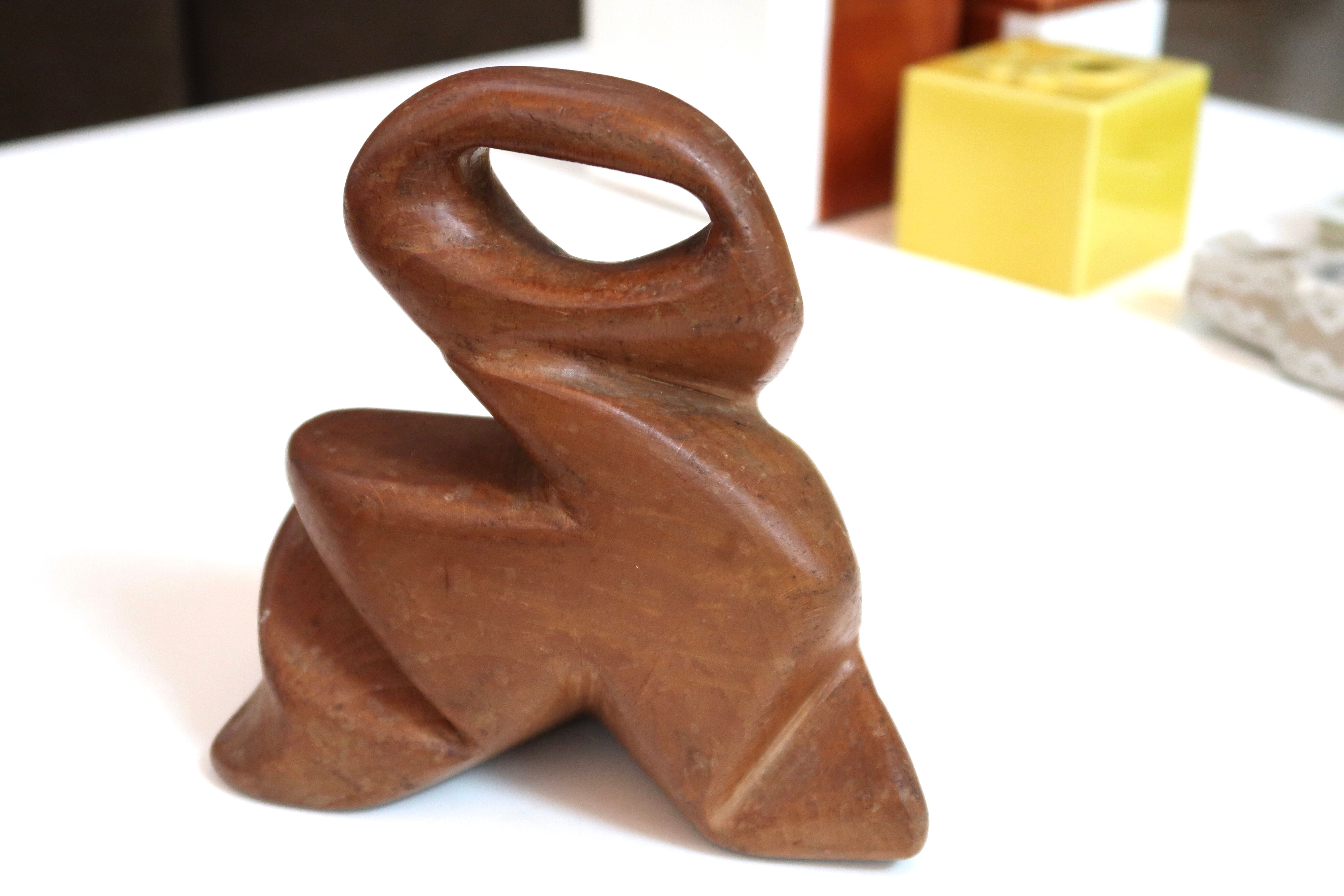 Abstract wooden sculpture, 60s