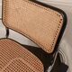 Cesca B64 vintage chair with armrests - Marcel Breuer black Vintage - Made in Italy - 70s