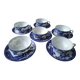 6 Japanese porcelain coffee or tea cups