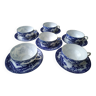 6 Japanese porcelain coffee or tea cups