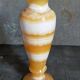 Baluster vase in real vintage honey onyx stone 25 cm