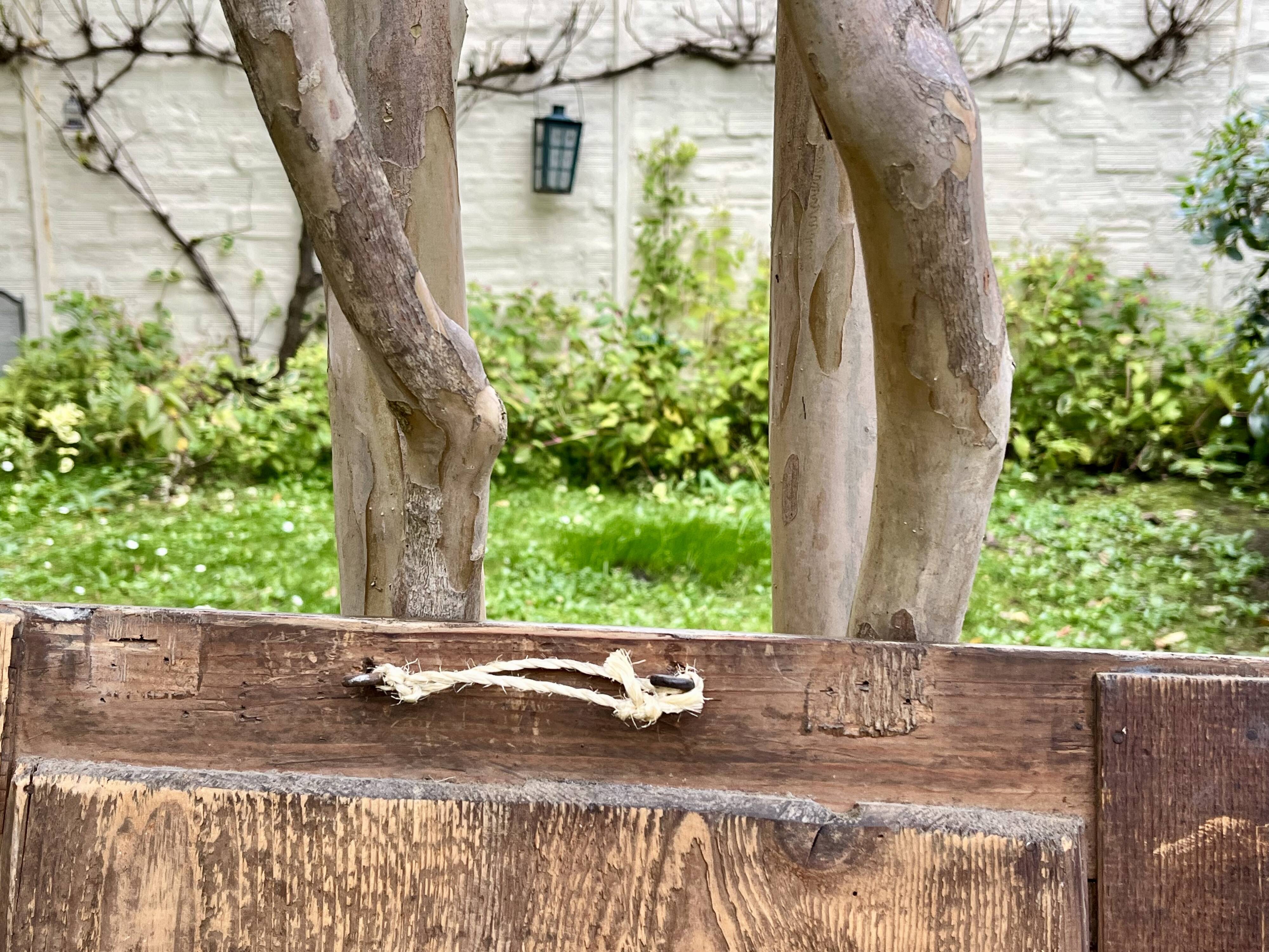 Corner mirror - wood and gilded brass - Napoleon style