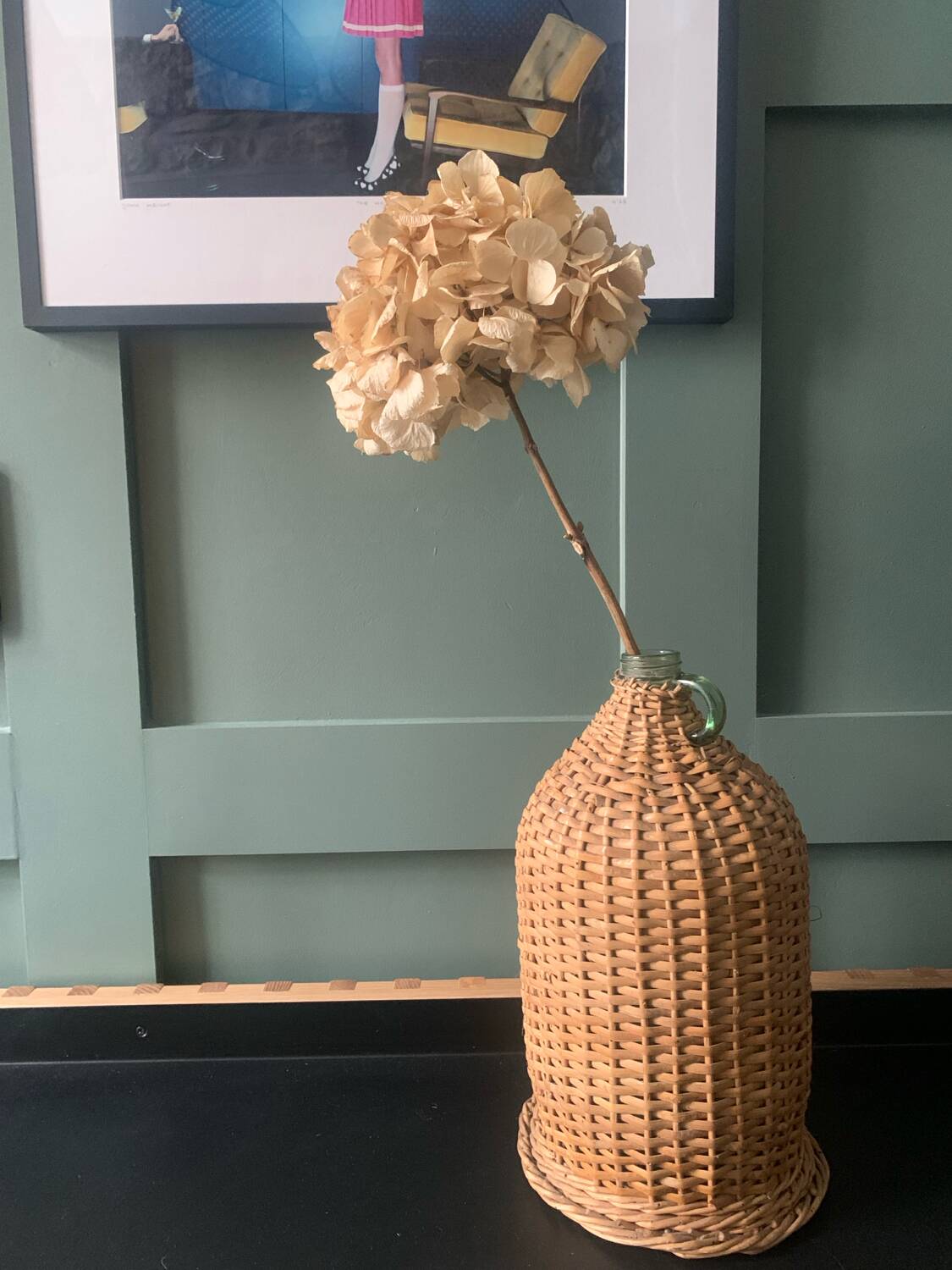 Rattan demijohn