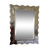 Venetian mirror beveled 87x 65cm, 50 years