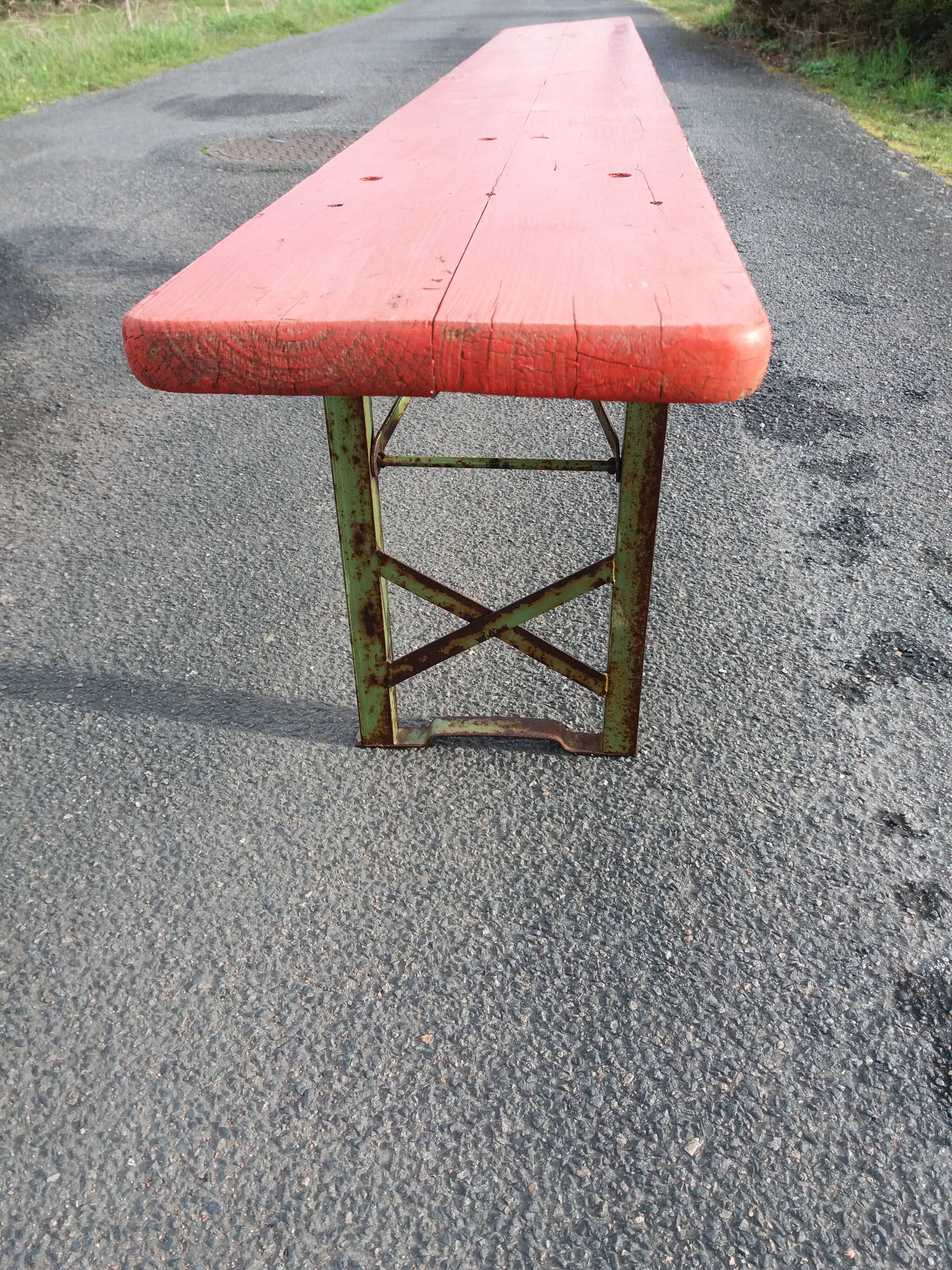 Folding brewery bench